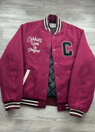 Pembroke Varsity Jacket Carhartt Old School Bomber Vintage USA rouge logo brodé en coton taille M, marque: Carhartt, état: Très bon état, taille: M, 129,00 €, 136,15 € Protection acheteurs incluse