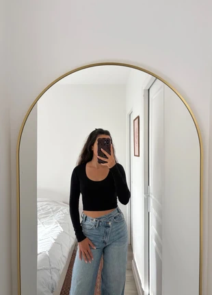 Top noir manches longues Primark, brand: Primark, condition: Very good, size: XS / 34 / 6, €5.00, €5.95 includes Buyer Protection