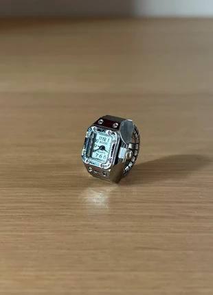 Bague argentée Y2K grunge streetwear unisexe acier inoxydable, brand: CHROME, condition: New with tags, size: Adjustable, €11.90, €13.20 includes Buyer Protection