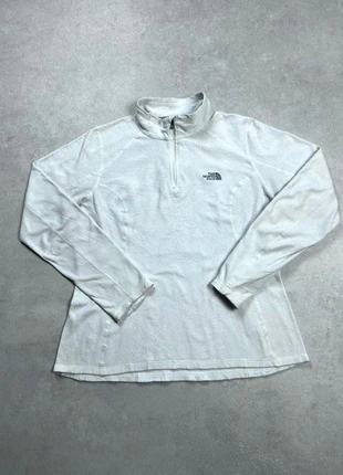 Veste polaire quart zip half zip femme The North Face blanche taille M logo brodé 100% polyester, marque: The North Face, état: Très bon état, taille: M / 38 / 10, 22,00 €, 23,80 € Protection acheteurs incluse