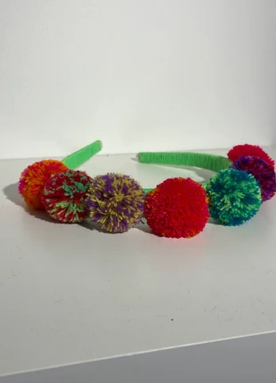 Pom-Pom Hairband, handmade in Mexico, brand: kushty locks, condition: New without tags, £9.00, £10.02 includes Buyer Protection Pro