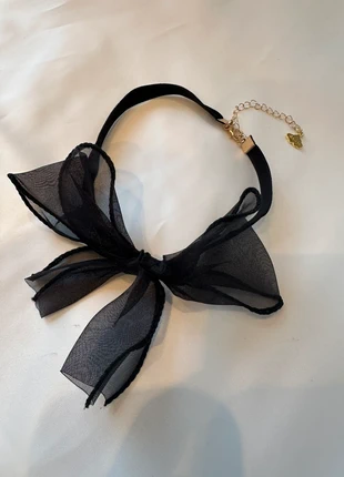 Black medium organza bow with velvet choker, brand: Cloud Eighteen, condition: New with tags, £8.00, £9.10 includes Buyer Protection