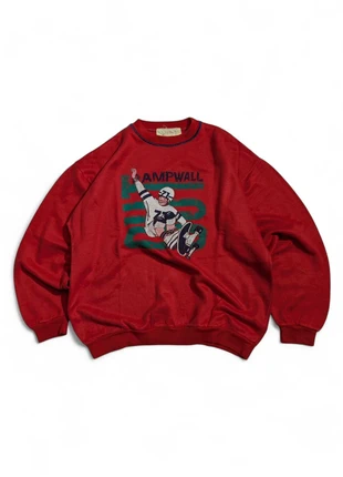 Vintage sweater crewneck Pamwall print multicolor red boxy fit - M, marca: Vintage Dressing, estado: Muito bom, tamanho: M, €20.00, €21.70 inclui Proteção do Comprador