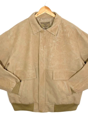 Blouson Bombers Simili Cuir Touché Daim Vintage 90’s Varaguen By Massimo Di Veneziano, brand: Vintage Dressing, condizioni: Nuovo con cartellino, taglia: XL, €52.00, €55.30 include la Protezione acquisti Pro