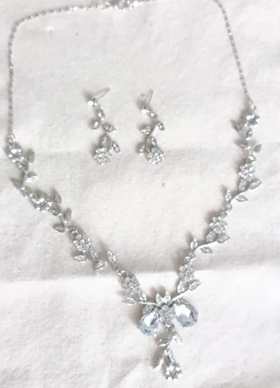 Parure strass argentée mariage fête, estado: Novo sem etiquetas, €17.00, €18.55 inclui Proteção do Comprador