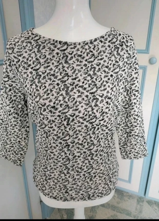 Naf Naf sweat 3/4 imprimé léopard, brand: Naf Naf, condition: Very good, size: S / 36 / 8, €3.00, €3.85 includes Buyer Protection