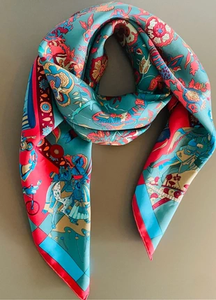 Hermès Seidentuch Fantaisies Indiennes 90 Carre - leuchtende Farben, Sammlerstück, marke: Hermès, zustand: Sehr gut, 490,00 €, 514,70 € inklusive Vinted-Käuferschutz