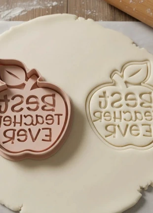 Emporte piece moule Best Teacher Ever Cookie Cutter6, marke: sans marque, zustand: Sehr gut, 3,00 €, 3,85 € beinhaltet Vinted-Käuferschutz Pro