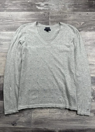 Pull col V Tommy Hilfiger Gris taille M, marca: Tommy Hilfiger, estado: Muy bueno, tamaño: M / 38 / 10, 10,00 €, 11,20 € Protección al comprador Pro incluida