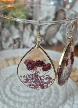 Boucles d'oreilles pendantes en fleurs séchées, marca: Boucles d'oreilles, estado: Muy bueno, 15,50 €, 16,98 € Protección al comprador Pro incluida