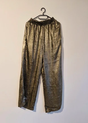 Pantalon doré, marca: Boutique indépendante, estado: Muito bom, tamanho: M / 38 / 10, €5.00, €5.95 inclui Proteção do Comprador