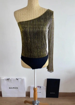 Body One Shoulder Glitter Doré & Argenté Zuiki T. M38 – Festif Chic Neuf, marque: Zuiki, état: Neuf avec étiquette, taille: M / 38 / 10, 7,90 €, 9,00 € Protection acheteurs incluse