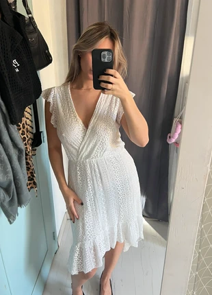 robe blanche longue, marca: Boutique indépendante, estado: Novo sem etiquetas, tamanho: Tamanho único, €8.00, €9.10 inclui Proteção do Comprador