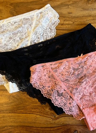 Set of Three High Leg Lacy Knickers, Size 14. BNWT!, brand: Matalan, condition: New with tags, size: M / UK 12-14, £3.00, £3.85 includes Buyer Protection