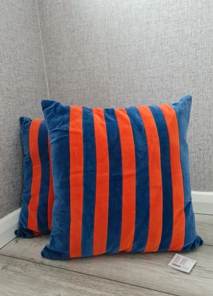 Red/blue stripes cushions 2pcs, brand: Zebra, condition: New with tags, size: 45 x 45 cm, £8.00, £9.10 includes Buyer Protection Pro