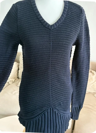 Pull côtelé bleu marine Grain de malice – taille L coupe asymétrique chic, marque: Grain de Malice, état: Très bon état, taille: L / 40 / 12, 8,00 €, 9,10 € Protection acheteurs (Pro) incluse