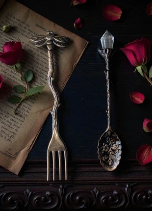 Gothic Spoon & Fork, brand: CackleWax, condition: New without tags, £2.95, £3.80 includes Buyer Protection Pro