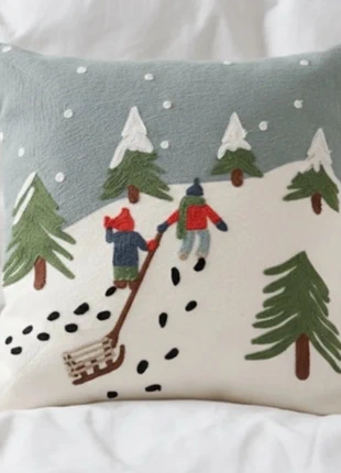 Housse de coussin ski montagne, marque: Montagne, état: Très bon état, taille: 45 x 45 cm, 18,50 €, 20,13 € Protection acheteurs incluse