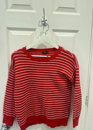M&Co Petite Red & Pink Stripped Festive Size 12 Jumper, brand: M&Co, condition: Very good, size: L / 12, £6.50, £7.53 includes Buyer Protection
