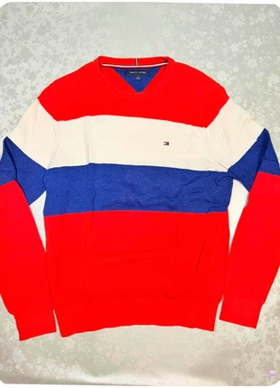 Pull tricolore Tommy Hilfiger – Rouge Blanc Bleu – Taille M, brand: Tommy Hilfiger, condition: Very good, size: M, €19.00, €20.65 includes Buyer Protection