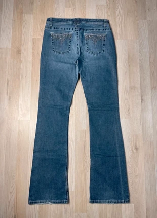 Vintage Y2K Flared Jeans Miss Me | Rock Revival True Religion Style Bootcut Flared Damen low waist, marque: Vintage Dressing, état: Très bon état, taille: S / 36 / 8, 29,99 €, 32,19 € Protection acheteurs incluse