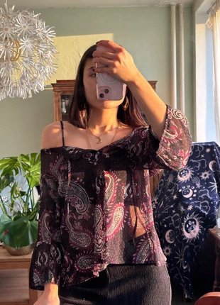 vintage mesh bloes, merk: Vintage, staat: Heel goed, maat: XL / 42 / 14, € 13,00, € 14,35 inclusief Kopersbescherming