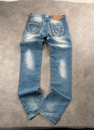 Jean Diesel homme W28 L34 bleu clair style délavé coupe droite - PAN1623, merk: Diesel, staat: Veelgebruikt, maat: W28 | FR 38, € 11,00, € 12,25 inclusief Kopersbescherming Pro