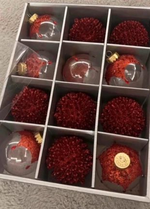 Set palline per albero, merk: Duesse, staat: Nieuw met prijskaartje, € 12,00, € 13,30 inclusief Kopersbescherming