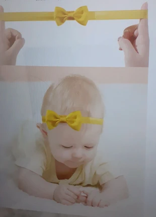 Bandeau cheveux bébé fille nouveau né jaune, condizioni: Nuovo senza cartellino, €2.20, €3.01 include la Protezione acquisti