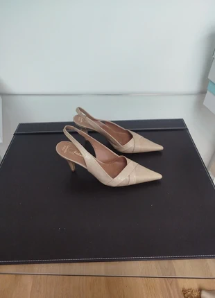 Slingbacks cuir véritable, brand: Paco Herrero, condizioni: Buone, taglia: 39.5, €5.00, €5.95 include la Protezione acquisti