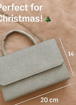 Elegant Silver Girls Handbag – Perfect for Christmas & Parties!, condition: Very good, £10.00, £11.10 includes Buyer Protection