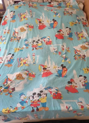 Drap Mickey Vintage années 70, marque: Disney, état: Très bon état, taille: Simple (70–100cm x 190–200cm), 5,50 €, 6,48 € Protection acheteurs incluse