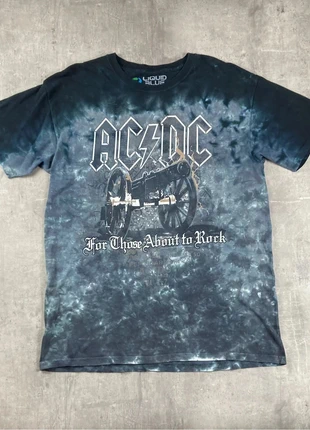 T-Shirt Liquid Blue ACDC Tie and Dye For Those About to Rock, brand: AC/DC, condition: Very good, size: L, €14.99, €16.44 includes Buyer Protection Pro