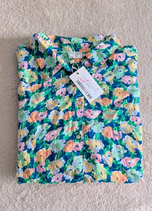 C'est Beau la Vie | Chemisier à fleurs | NEUF | Vert Multicolore | Taille 44, marque: C'est beau la vie, état: Neuf avec étiquette, taille: XXL / 44 / 16, 17,50 €, 19,08 € Protection acheteurs incluse