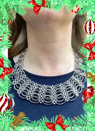 Collier imposant perles argentées, estado: Muy bueno, 4,00 €, 4,90 € Protección al comprador incluida