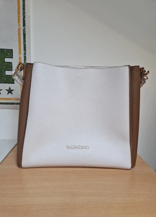 Sac à main - Valentino Blanc et Marron, brand: Valentino, condition: Very good, €35.00, €37.45 includes Buyer Protection
