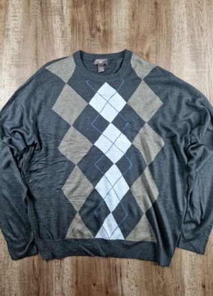 Pull vintage argyle gris Dockers motif losanges taille LT, marque: Vintage Dressing, état: Très bon état, taille: L, 10,00 €, 11,20 € Protection acheteurs (Pro) incluse