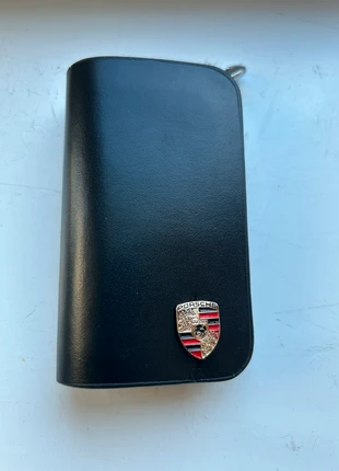 Porsche Leather car key case holder double zipper keychain 50mm x 95mm, brand: Porsche, condition: New with tags, £9.99, £11.19 includes Buyer Protection Pro