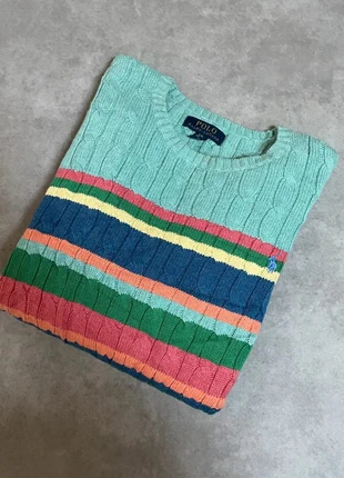 Pull Torsadé Ralph Lauren Vert et Multicolore XS #01, marque: Ralph Lauren, état: Très bon état, taille: XS, 40,49 €, 43,21 € Protection acheteurs incluse