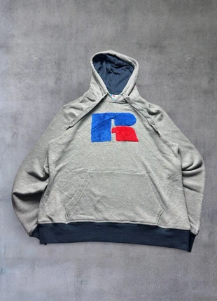 Hoodie / Pull à capuche Russel Athletic USA vintage gris – Taille L Oversize (Unisexe), brand: Russel Athletic, condition: Very good, size: L, €25.00, €26.95 includes Buyer Protection Pro