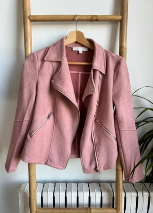 Chaqueta biker de tipo ante rosa Adyson Parker, talla xs, en muy buen estado, marque: Local, état: Très bon état, taille: XS / 34 / 6, 7,00 €, 8,05 € Protection acheteurs incluse