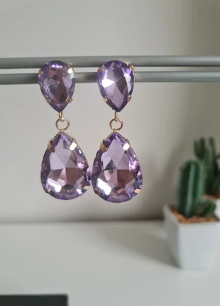 Party oorbel Ruby lila, estado: Nuevo con etiquetas, 12,95 €, 14,30 € Protección al comprador Pro incluida