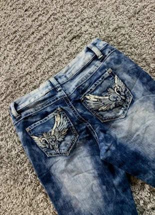 Jean Broderie Bleu Y2K coupe évasé taille M flaire - 2000s femme style miss me A154, marque: Vintage Dressing, état: Très bon état, taille: M / 38 / 10, 24,50 €, 26,43 € Protection acheteurs (Pro) incluse