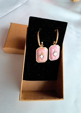 Magnifique boucles d’oreilles pierre naturelle, cristal et acier inoxydable_ femme _ idée cadeau, marque: Silver, état: Très bon état, 10,95 €, 12,20 € Protection acheteurs incluse