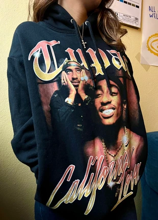 Hoodie Tupac, marca: Vintage Dressing, estado: Muito bom, tamanho: S / 36 / 8, €6.99, €8.04 inclui Proteção do Comprador