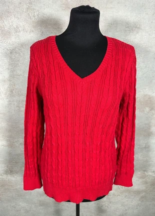Pull Maille Torsadée Cable Knit Vintage St John's Bay rouge vif taille L, marke: Vintage Dressing, zustand: Sehr gut, größe: L / 40 / 12, 15,00 €, 16,45 € beinhaltet Vinted-Käuferschutz Pro