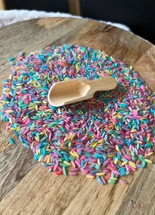 Houten schepje (nieuw), marque: Montessori, état: Très bon état, taille: 3 ans / 98 cm, 1,99 €, 2,79 € Protection acheteurs (Pro) incluse