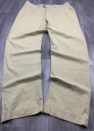 Pantalon de costume W34 dustin beige crème coupe droite larges straight baggy coton à pinces, marque: Dustin, état: Très bon état, taille: W34 | FR 44, 14,99 €, 16,44 € Protection acheteurs (Pro) incluse