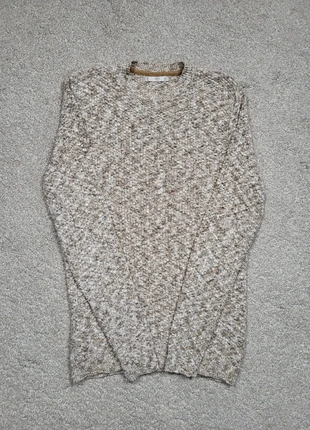 Pull ras du cou en maille Mango | Beige/Marron | Taille S, marca: Mango, estado: Muito bom, tamanho: S, €25.00, €26.95 inclui Proteção do Comprador