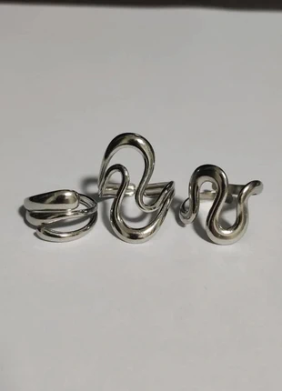 Adjustable wave shape stainless steel wave ring series, marque: y2k, état: Très bon état, taille: Ajustable, 14,90 €, 16,35 € Protection acheteurs incluse